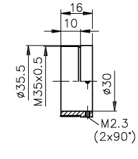 Adapter M35x0.5/30 