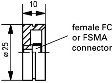 FC/FSMA Fiber Adapter 