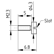 Set of Screws M2.3x5 for Corner Connector 