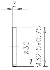 Vorschraubring M32.5x0.75 