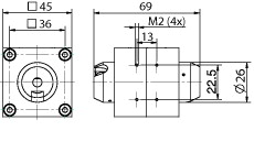 Isolatoren mit 3.3 und 5 mm Apertur, SC Reihe 