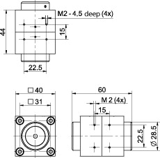 Faraday Isolatoren für hohe Laserleistung mit 3.5 mm und 5 mm Aperture, XP Series 