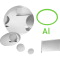 Planspiegel mit Aluminiumbeschichtung - ovale Form 