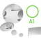 Planspiegel mit Aluminiumbeschichtung - runde Form 