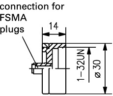 Connecting Tube C30 FC / C30 FSMA 