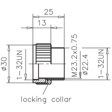 Adjusting Tube C30 with Locking Collar 