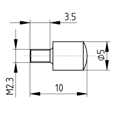 Set of Thumbscrews M2.3x4 